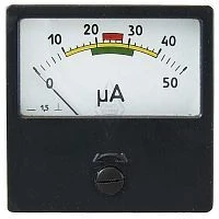 М42305 мкA 50 0-500мкА/0-10мА 1,5 ОО 60х60мм Микроамперметр [84] СПЕЦ.ШКАЛА УТ-00001014